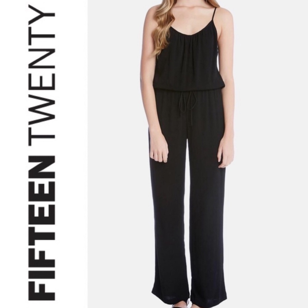 Fifteen Twenty Black Jumpsuit Size Extra small